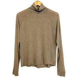 Vince Womens Wool Blend Long Sleeve Knit Top Size S Beige Minimalist Capsule